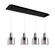 Samson LED Pendant in Black/Smoked Glass (347|MP12506BKSM-04)