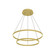 Cerchio LED Chandelier in Brushed Gold (347|CH87832-BG-UNV-010)