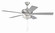 EOS 2 Light Clear Bowl 52'' Ceiling Fan 52'' Ceiling Fan in Brushed Polished Nickel (46|ECF201BNK5-BNGW)