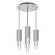 Bordeaux LED Pendant in Brushed Nickel/Clear Ribbed Glass (452|MP502204BNCR-05)