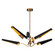 Osorio LED Chandelier in Matte Black/Vintage Brass (452|CH347646MBVB-UNV)