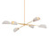 Ken Six Light Chandelier in Vintage Gold Leaf (67|F3460-VGL)