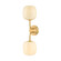 Lisette Two Light Bath in Aged Brass (428|H1092102-AGB)