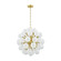 Antoneta Six Light Chandelier in Aged Brass (428|H1087806-AGB)