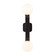 Briar Two Light Wall Sconce in Black (347|WS11522-BK)