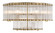 Glasbury Nine Light Flush Mount in Gold (40|49169-010)