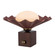Furrow One Light Table Lamp in Burgundy (452|TL354012BGD)