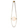 Petra LED Pendant in Vintage Brass/Cloud Glass (452|PD372010VBCDG)