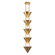 Versus Five Light Pendant in Patina Brass (452|PD341548PTB)