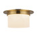Mineral Two Light Flush Mount in Patina Brass/Alabaster (452|FM360115PTBAR)