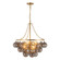 Faye Six Light Chandelier in Brushed Gold/Smoked Glass (452|CH654624BGSM)