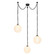 Petra LED Chandelier in Urban Bronze/Cloud Glass (452|CH363103UBCDG)