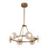 Dahlia LED Chandelier in Vintage Brass/Alabaster (452|CH346028VBAR)
