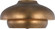 Solene One Light Flush Mount in Vintage Gild/Vintage Gild (454|LXF1031VGD)