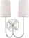 Spencer Two Light Wall Sconce in Polished Nickel | Polished Nickel (454|KSW1192PN)