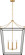 Carlyle Four Light Lantern in Midnight Black | Burnished Brass (454|KSC1204MBK)