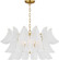 Chloe Five Light Chandelier in Burnished Brass/Burnished Brass (454|CC1825BBS)