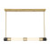 Farrell LED Linear Chandelier in Warm Brass (51|1-2917-1-322)