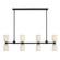 Baldwin Eight Light Linear Chandelier in Matte Black (51|1-1249-8-89)