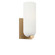 Neblina One Light Vanity in Satin Brass (1|GLV1951SBE)