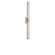 Fentress LED Vanity in Satin Brass (1|GLV1652SB-L)