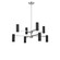 Zentro Eight Light Chandelier in Brushed Nickel (1|GLC2068BN)