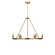 Mirla Six Light Chandelier in Satin Brass (1|GLC2016SB)