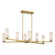 Wexmere Eight Light Linear Chandelier in Legacy Brass (7|12327-876)