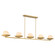 Olenne Five Light Linear Chandelier in Legacy Brass (7|10387-732)