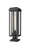 Mansfield One Light Outdoor Post Lantern in Matte Black (405|9951-1PLT-BK-20-CG-BK-SDY)
