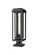 Mansfield One Light Outdoor Post Lantern in Matte Black (405|9951-1PLT-BK-20-CG-BK-CL)