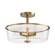 Fuller Three Light Semi Flush/Pendant Convertible in Natural Aged Brass (16|5695CLNAB)