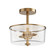 Fuller Two Light Semi Flush/Pendant Convertible in Natural Aged Brass (16|5692CLNAB)