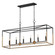 SoHo Six Light Linear Pendant in Black/Weathered Brass (16|28626BKWBR)