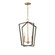 Melrose Three Light Pendant in Black / Natural Aged Brass (16|28613BKNAB)