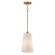 Hudson One Light Pendant in Natural Aged Brass (16|12886SWNAB)