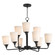 Hudson Nine Light Chandelier in Black (16|12879SWBK)