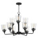 Hudson Nine Light Chandelier in Black (16|12879CLBK)