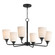 Hudson Six Light Chandelier in Black (16|12876SWBK)