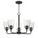Hudson Five Light Chandelier in Black (16|12875CLBK)