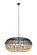 Downtown Urban Naturals Four Light Pendant in Matte Black (405|670-4P-BK-29NT)