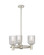 Downtown Urban Three Light Pendant in Polished Nickel (405|434-3CR-PN-G559-5CL)