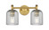Downtown Urban Two Light Bath Vanity in Brushed Brass (405|434-2W-BB-G559-5SM)