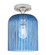 Downtown Urban One Light Flush Mount in Satin Nickel (405|434-1F-SN-G559-8BL)