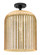 Downtown Urban One Light Flush Mount in Matte Black (405|434-1F-BK-G559-12ME)
