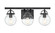 Downtown Urban Three Light Bath Vanity in Weathered Zinc (405|416-3W-WZ-G204-6)