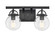 Downtown Urban Two Light Bath Vanity in Weathered Zinc (405|416-2W-WZ-G202-6)