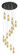 Downtown Urban 13 Light Pendant in Brushed Satin Nickel (405|132BK-B-13P-SN-G434-12ME)