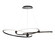 Sidewinder LED Chandelier in Aged Brass (34|PD415660-TWA-AB)