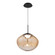 Swazey LED Pendant in Black/Amber Glass (34|PD407614-BKAM)